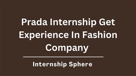 corporate affairs internship prada